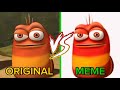 Red Larva Oi Oi Oi Original VS Meme