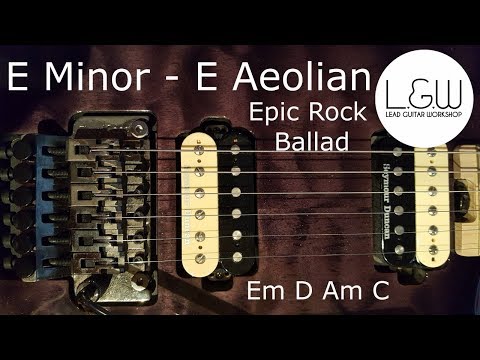 E minor backing track, E Aeolian Epic Rock Ballad
