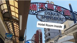 Hotel Room in Shinsekai Osaka Japan 大阪新世界のホテルルーム