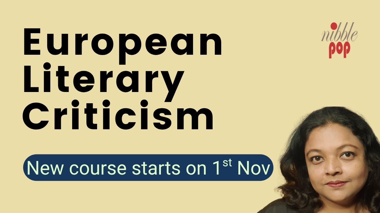 European Literary Criticism | Certificate Crash Course | Starting from 1st Nov 🎭 #monamimukherjee
