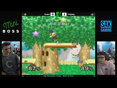 Mini Boss 5 SSBM Top 32 Losers Finals - Yingling (Falco) vs Scape (Jigglypuff)
