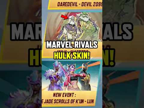 MARVEL RIVALS FINALLY REVEALED A NEW HULK SKIN 😭😭😭