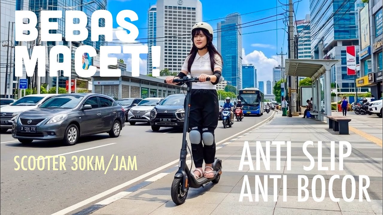 Ninebot F2! Scooter 30KM/Jam, Anti Slip, & Anti Bocor?! Bye-bye Macet!