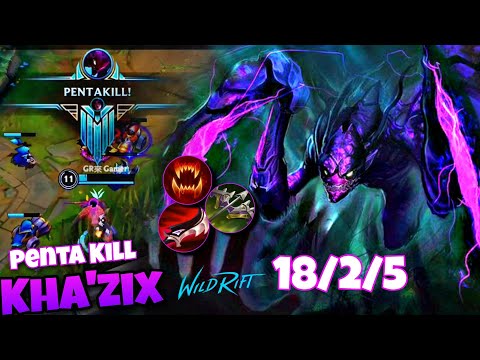 Wild Rift Kha'zix vs Lee sin Gameplay in Master Rank| Kha'zix Pentakill in season 7#wildlife#khazix