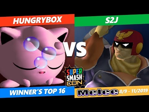 SSC 2019 SSBM - Liquid Hungrybox (Jigglypuff) VS HLC S2J (Captain Falcon) Smash Melee Winner's Top 1