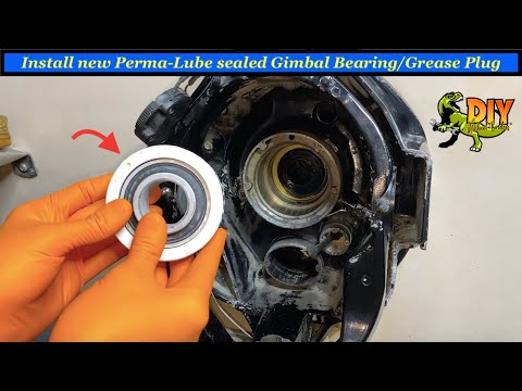 Install new sealed Perma-Lube gimbal bearing and set screw