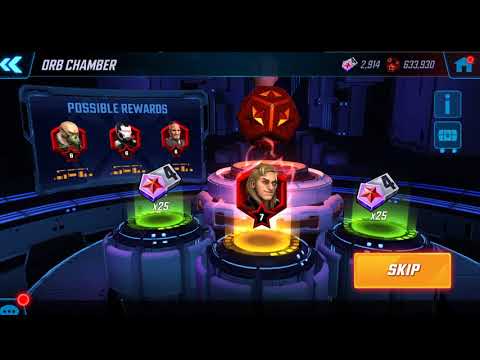 Kestrel RS Orb Opening - Over 200 Red Star Orbs Opened - Marvel Strike Force - MSF