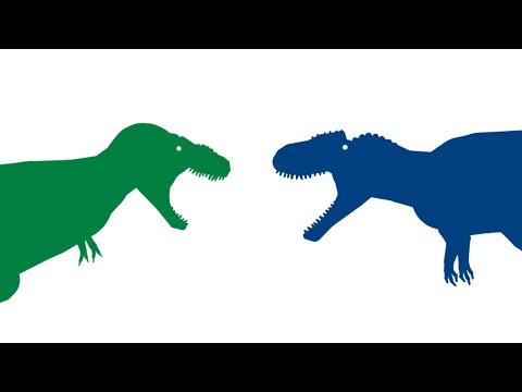 Tarbosaurus vs. Tyrannotitan (Classic Pivot Dinosaur Animation)