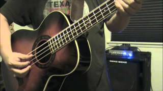 Video thumbnail for Fender T-Bucket Acoustic Electric Bass Guitar by flahprius