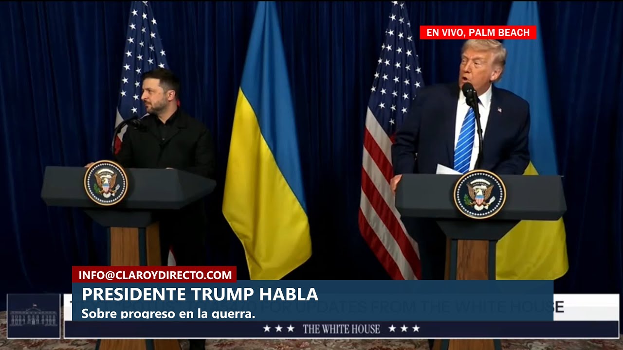 EN VIVO, Trump pronuncia discurso en una reunión bilateral con el presidente de Ucrania (en español)