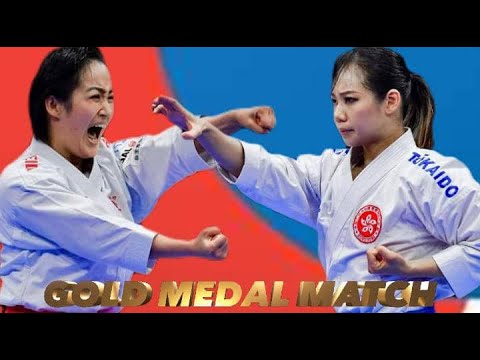GOLD MEDAL MATCH..!!SHIMIZU KIYOU(JPN) Vs GRACE LAU(HKG) 19th ASIAN SENIOR KARATE CHAMPIONSHIP 2023