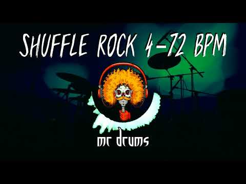 Shuffle Rock 4 - 70 BPM | Backing Drums | Only Drums