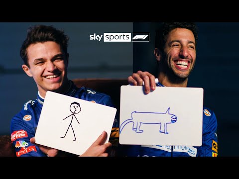 Lando and Daniel take on HILARIOUS drawing challenge! ✏️😂