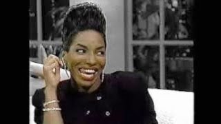 Stephanie Mills talks with byron allen