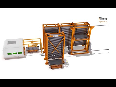 ISL: magazyn blach, profili i prętów z automatycznym podajnikiem (układnica)