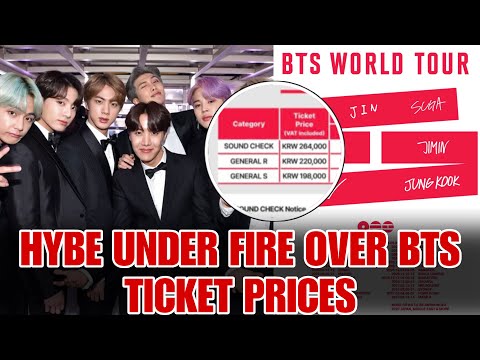 HYBE Faces Backlash Over Sky-High BTS Concert Ticket Prices