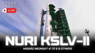 LANÇAMENTO DO FOGUETE SUL-COREANO NURI (KSLV-II) | MISSÃO NEONSAT-2 TO 6 & OTHERS