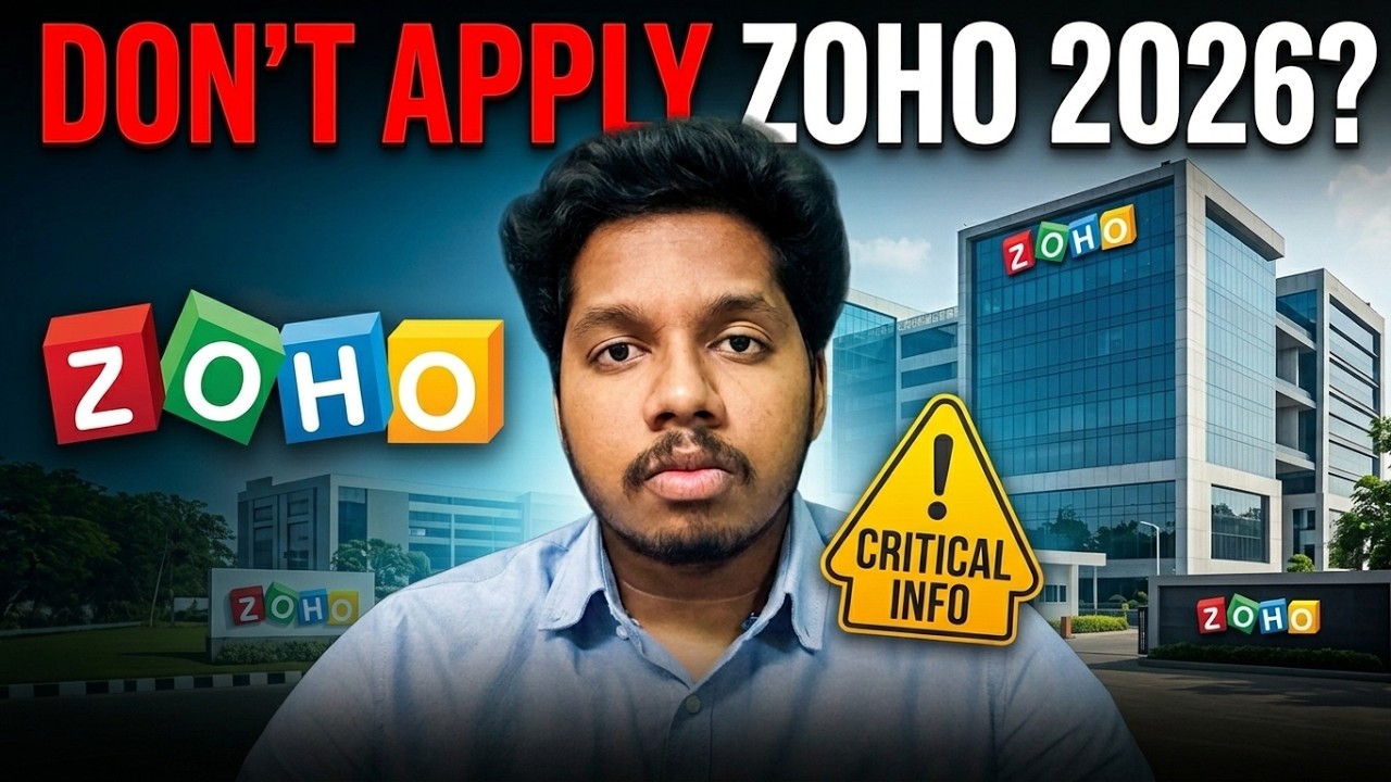 Trying for Zoho Jobs 2026? Don’t Apply Before Watching This