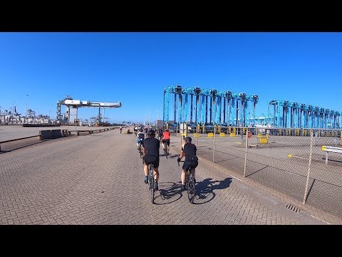 2019 Harbour Tour cycling to Tweede Maasvlakte