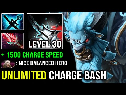 BRUTAL MAX LEVEL 30 SPEED Unlimited Bash +1500 Charge Speed Carry Spirit Breaker Most OP Dota 2