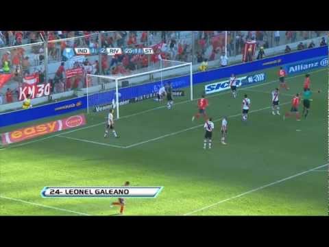 Gol de Galeano. Independiente 2 - River 2. Torneo Inicial 2012. Fecha 17. Fútbol Para Todos