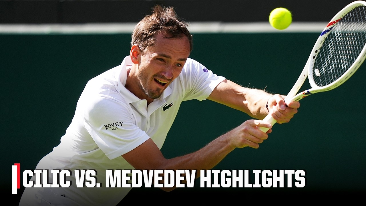 Marin Cilic vs. Daniil Medvedev | Full Highlights | 2026 Wimbledon