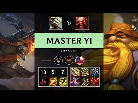 Master Yi Jungle vs Gragas - NA Grandmaster Patch 25.08