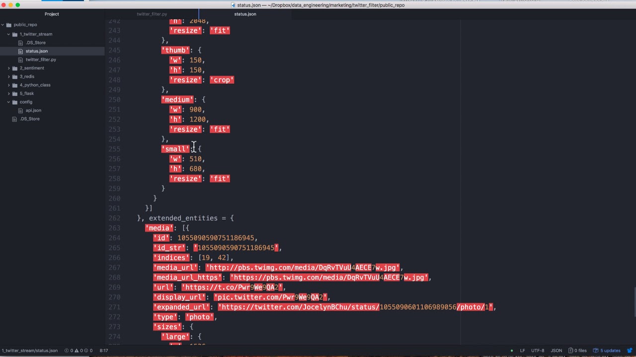 Streaming Twitter Filter - Twitter Stream