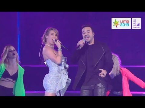 LUIS FONSI-LESLIE SHAW -CANTA" DESPACITO" JUEGOS PANAMERICANOS