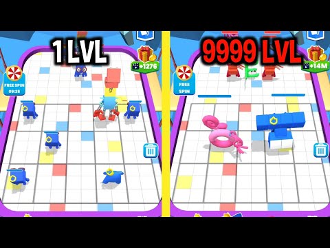 MAX LEVEL in Merge Number Cube Monster Run Game