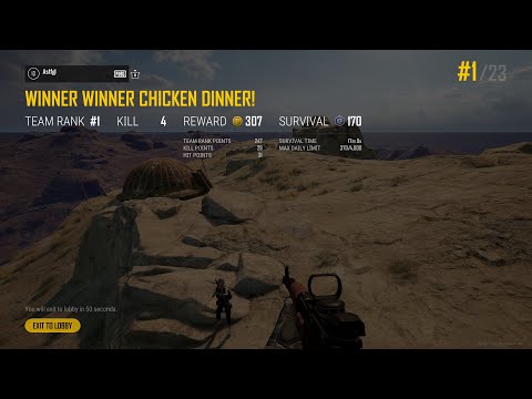 PUBG - First Win on Karakin! (Squad Chicken Dinner)