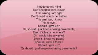 Machine Gun Kelly - Chasing Pavements - Lyrics