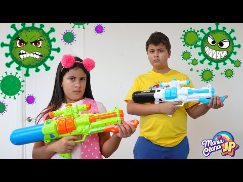 Maria Clara and JP fight against evil germs