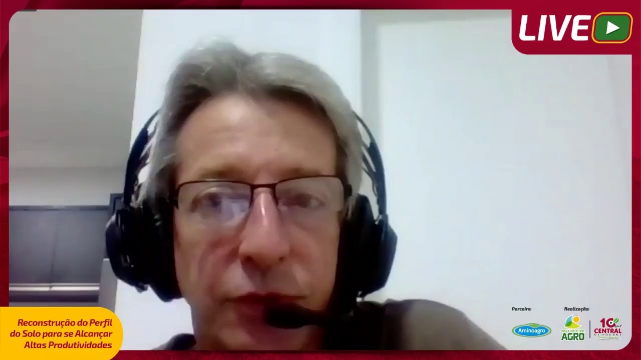 🔴LIVE - Revitalização e construção do perfil do solo para altas produtividades com Dr. Telmo Amado.