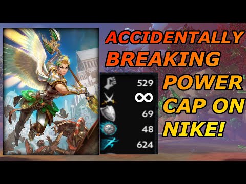 ACCIDENTALLY BREAKING THE POWER CAP ON NIKE - Grandmasters Ranked 1v1 Duel - SMITE