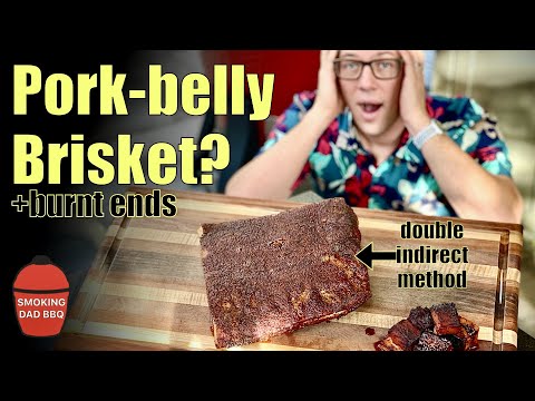 I smoked a pork belly just like a brisket & this happened!  + Pork Belly Burnt Ends
