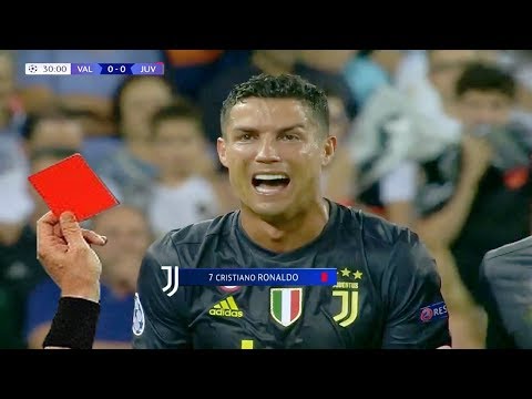 Cristiano Ronaldo ● All Red Cards in His Career -