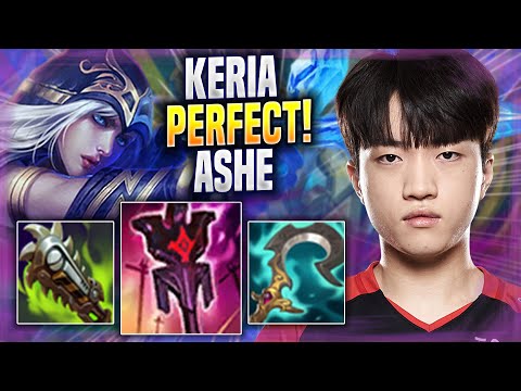 KERIA PERFECT GAME WITH ASHE! - T1 Keria Plays Ashe SUPPORT vs Renata! | Season 2022