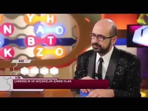 Kelime oyunu programında Çaresizlik ve güçsüzlük içinde olan sorusuna ben diye cevap veren adam