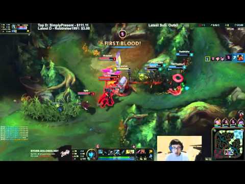 TSM Doublelift - Intense Level 1 Teamfight - League of Legends