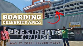 Boarding CELEBRITY APEX 2025 President's Cruise - I'm Impressed! (EP1)