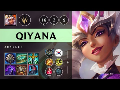 Qiyana Jungle vs Diana - KR Challenger Patch 25.21