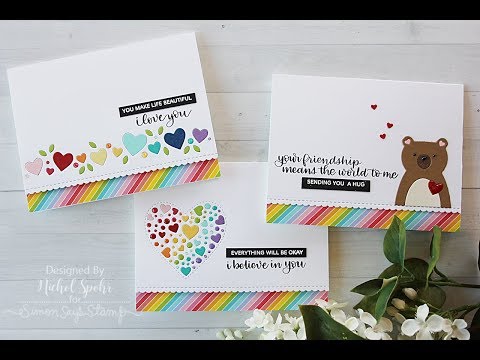 Simon Says Stamp | Simple Rainbow Cards