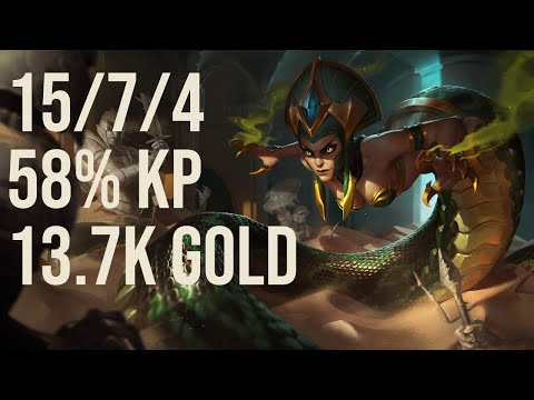 shamoluotuo Cassiopeia Bot vs Aphelios KR 11.17 Challenger Replay