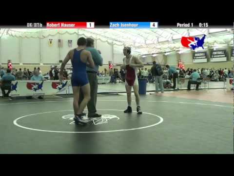 University Nat`ls FS  63 KG / 138.75 lbs: Robert Hauser vs. Zach Isenhour