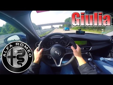 2016 Alfa Romeo Giulia Super (0-230 km/h) POV- Autobahn Acceleration TEST ✔