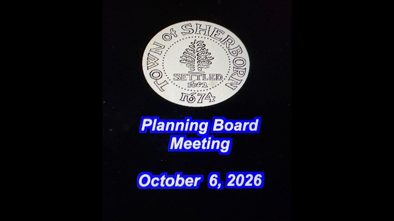From the Planning Board