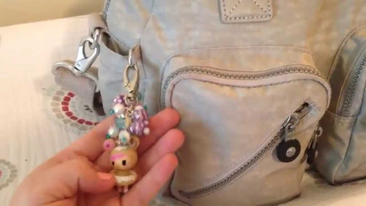 Kipling Defea packed as a diaper bag with Kipling pouches