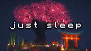 you need to stop overthinking... (minecraft music w/ rain & thunder)