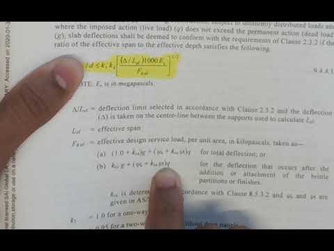 One-Way Slab Example 1 Part 1-Finding Depth